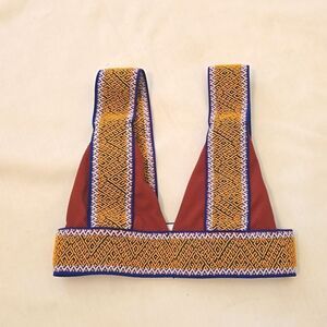 Elysian white and gold Bikini Top xs